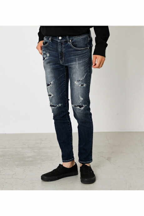 楽天市場 Repair Denim Skinny リペアデニムスキニー Azul By Moussy アズール バイ マウジー レディース ボトムス デニムパンツ Azul By Moussy