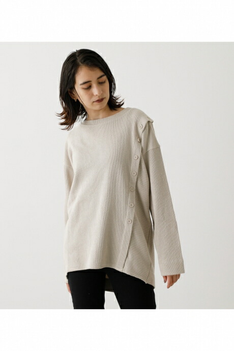楽天市場 Shoulder Slit Button Top ショルダースリットボタントップ Azul By Moussy アズール バイ マウジー レディース トップス カットソー Markdown Azul By Moussy