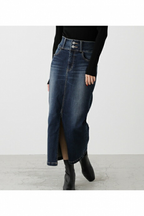 楽天市場 High Waist Slit Denim Skirt ハイウエストスリットデニムスカート Azul By Moussy アズール バイ マウジー レディース ボトムス スカート Azul By Moussy