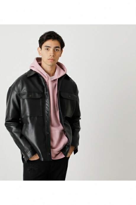 楽天市場 Eco Leather Cpo Jacket エコレザーcpoジャケット Azul By Moussy アズール バイ マウジー メンズ アウター ジャケット Markdown Azul By Moussy