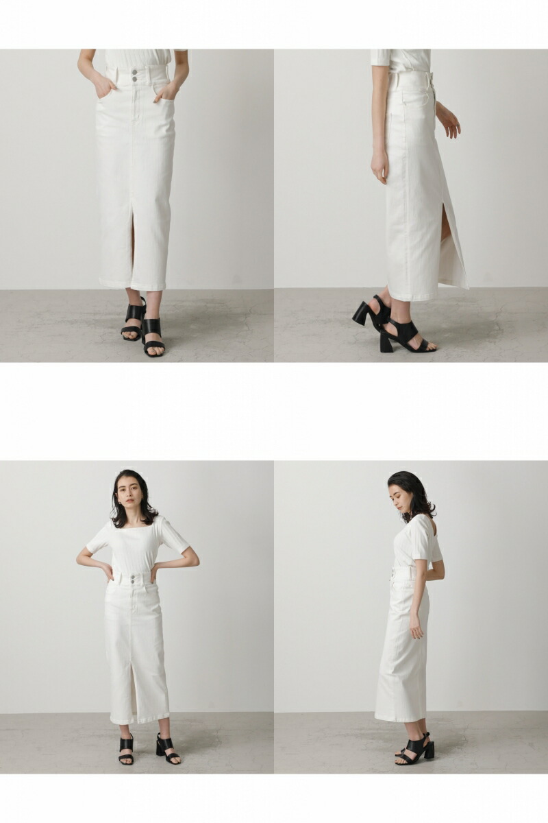 High Waist Slit Denim Sk ハイウエストスリットデニムスカート Azul By Moussy アズール バイ マウジー レディース ボトムス スカート Azul By Moussy アズール バイ マウジー Damienrice Com