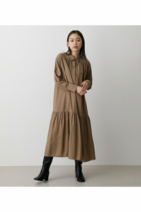 Tiered Hem Shirt Onepiece ティアードヘムシャツワンピース Azul By Moussy アズール バイ マウジー レディース ワンピース ワンピース Natural Gaz Org
