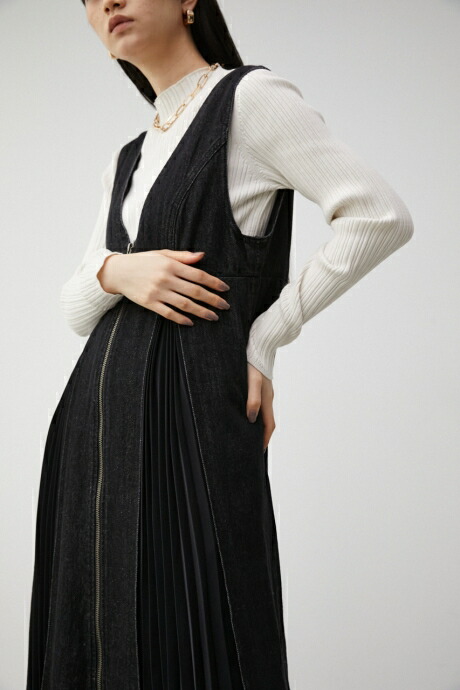 MOUSSY SIDE SLIT ジャンパースカート 