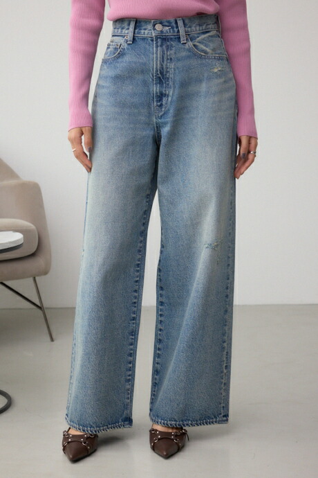 楽天市場】HIGH WAIST DENIM WIDE 2/ハイウエストデニムワイド2