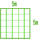 ３６本ゴルフサイバー空間 ５Ｍ×５Ｍ （茶・青・黒・白・しろがね色薄墨色）