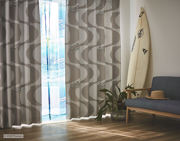 帷 100 0 おせっかい 2枚仕かける サーフィンスヌーピー 既成カーテン 遮光2品位 ブラック オフ ホワイト ベージュ ウォッシャブル スミノエ 面もち思い起す加工 Peanuts ナンキンマメ Birdtheartist Co Uk
