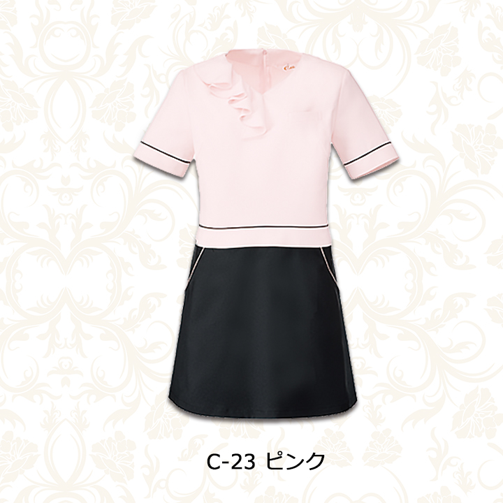 エステ服 キャララ Calala Cl 0261 かわいいナース服 透け防止 受付服 エステチュニック 撥油 防汚 制電 ワンピース エステユニフォーム オシャレ ワンピース デンタルクリニック エステ ナース服 医療白衣 チトセ Purplehouse Co Uk