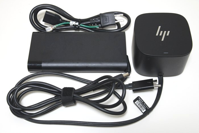中古 HP Thunderbolt Dock 230W G2 Thunderbolt 3 Black USB-C ドッキングステーション アダプタ付属　3VL21AV#ABJ HP、Apple、Dell、Lenovoなどノートブック互換性あり PSE認証