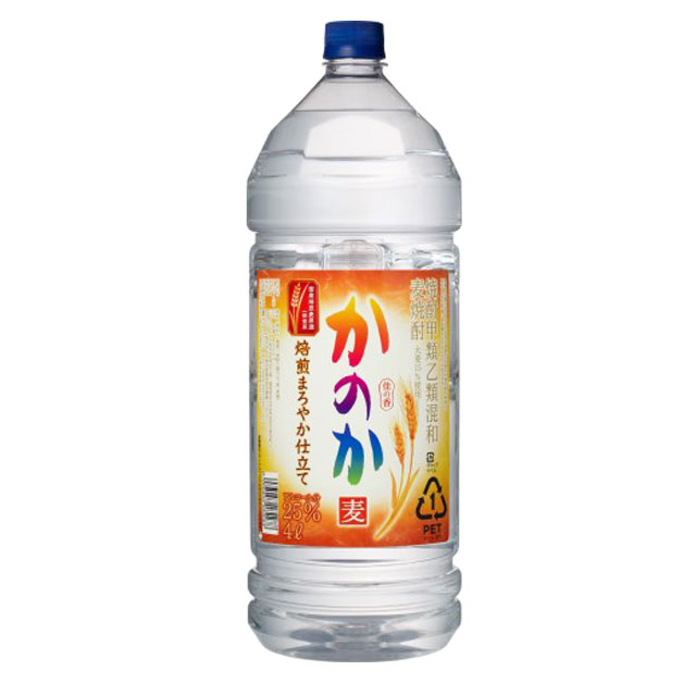 楽天市場】麦焼酎 かのか 25度 ペットボトル 4L / 4リットル 4000ml 大