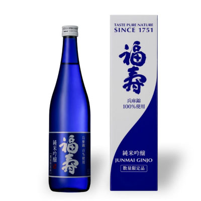 楽天市場 福寿 純米吟醸 山田錦 7ml 日本酒 専用ギフトボックス入り ノーベル賞 福壽 灘 酒心館 父の日 晩餐会 ワインスクエアー アズマヅル