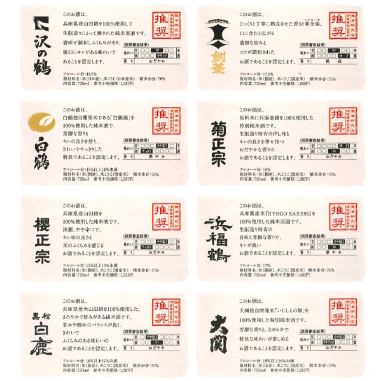 激安大特価 灘の生一本 7ml なだのきいっぽん 日本酒 浜福鶴 剣菱 白鶴 菊正宗 沢の鶴 大関 黒松白鹿 櫻正宗 灘酒研究会 21 ８種セット 純米酒 特別純米酒 Www Vicit World