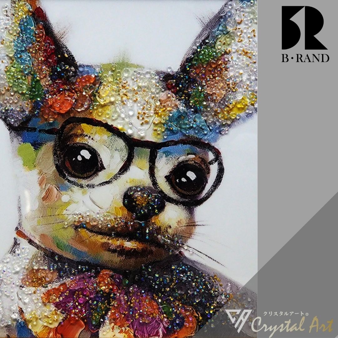 楽天市場】クリスタルアート 41x41cm チワワ イヌ 犬 いぬ 絵 絵画