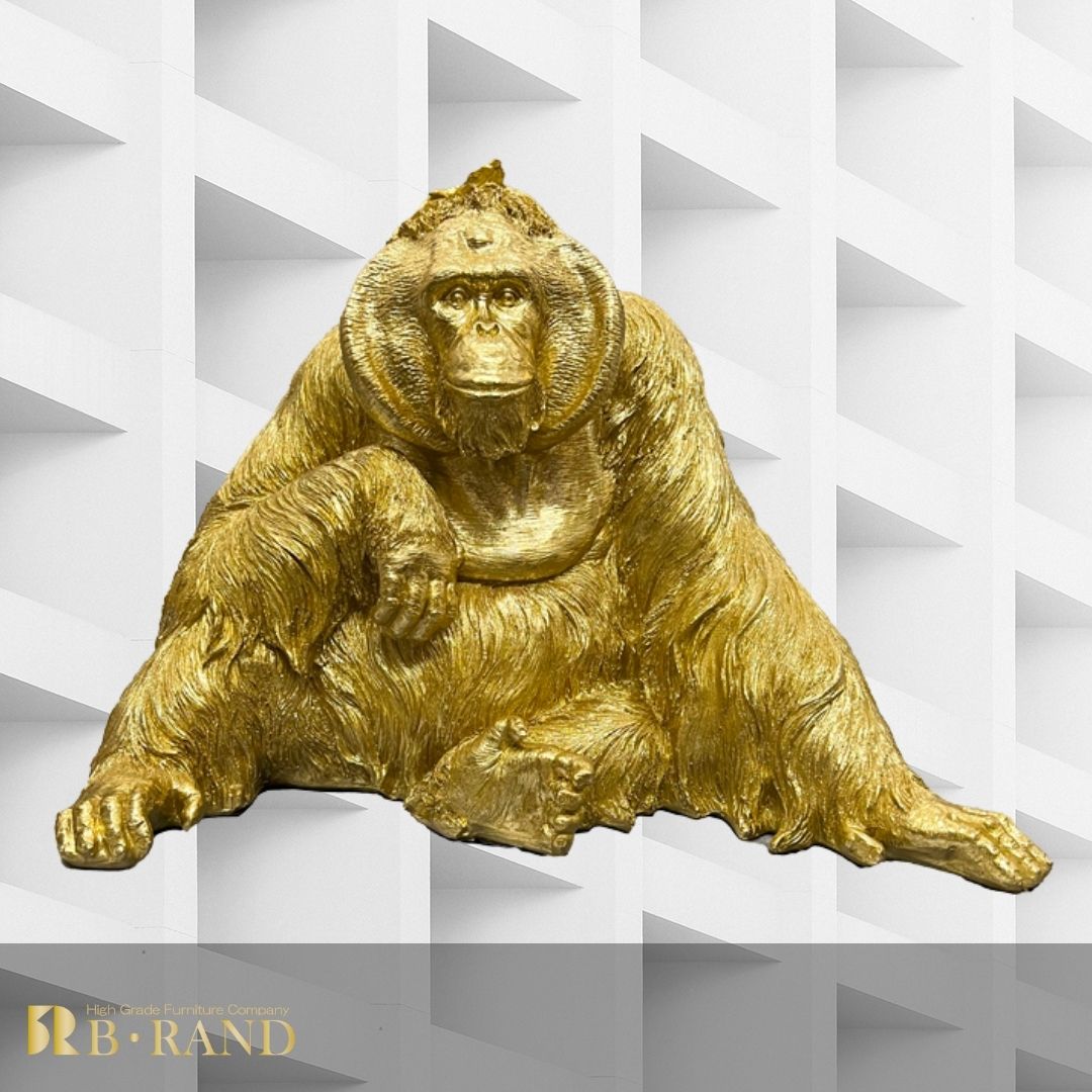 猿のブロンズ彫刻 モダン 重文展で彫刻を撮る｜Cinita