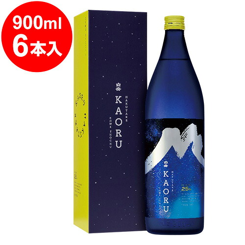 白岳ＫＡＯＲＵ 900ml 星空ボトル 化粧箱入り×６本／1本あたり1480円+税
