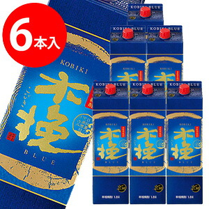 木挽ＢＬＵＥ（ブルー）パック芋焼酎　25度　1.8L×6本