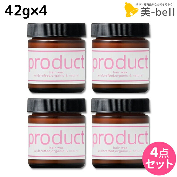 ★最大1,800円OFFクーポン配布中★ココバイ ザ・プロダクト ヘアワックス DR（ダマスクローズ） 42g ×4個 セット / 【送料無料】 美容室 サロン専売品 美容院 ヘアケア 頭皮ケア オーガニック