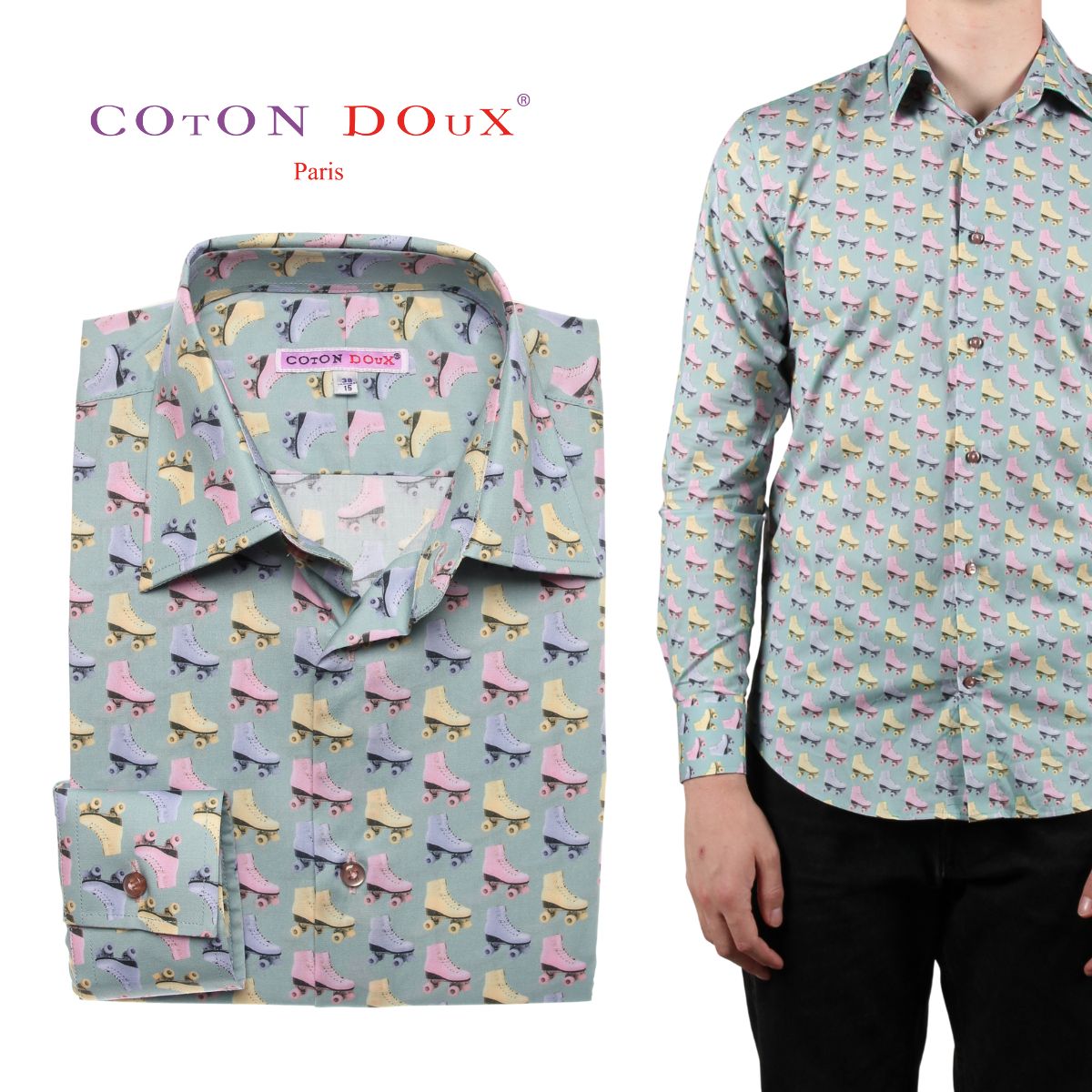 istante 長袖　シャツ　派手　総柄　イタリア　オーバーシャツ　おしゃれ istante 長袖 シャツ 派手 総柄 イタリア オーバーシャツ