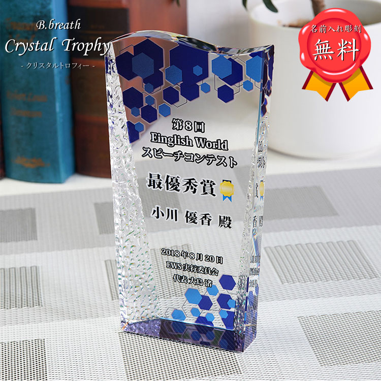 trophy とろふぃー カラープリント トロフィー 優勝カップ ウイナーズカップ 大会記念 ゴルフコンペ 記念品 オリジナル 送料無料 デザイン費無料 名入れ【ポイントアップ祭】｜名入れ記念品プレゼントのビブレス