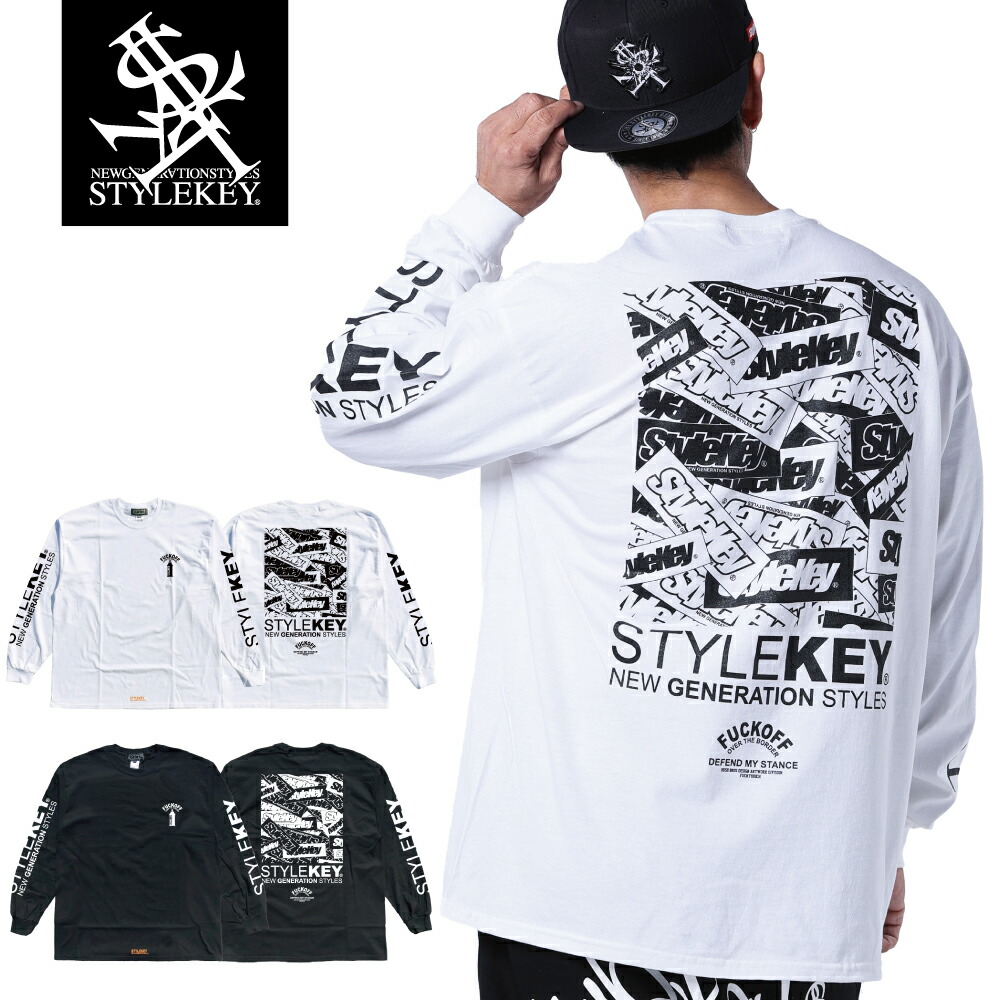 【楽天市場】STYLEKEY(スタイルキー) 長袖Tシャツ MUMMY L/S TEE(SK24SP-LS07) ボックス ロゴ ステッカー ...