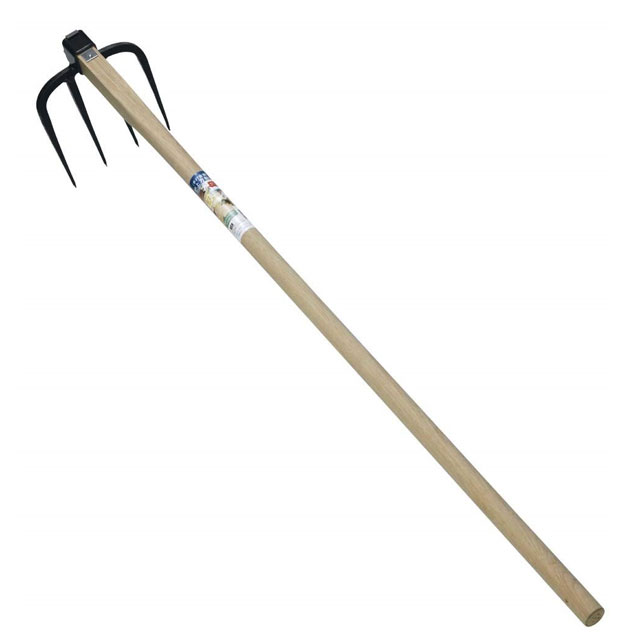楽天市場】ラクホリ3本クワ 900mm柄 15108 ( 畑 備中鍬 クワ 鍬 くわ