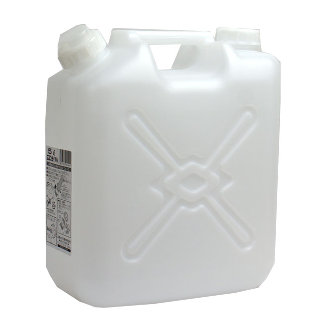 【楽天市場】大感謝祭 ポイント2倍 ポリタンク5L ノズル付（ 水 タンク 防災 グッズ ポリ キャンプ アウトドア 園芸用品 グッズ 雑貨