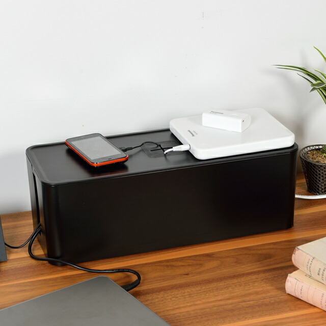 ケーブルボックス おしゃれ ボックス ケース 収納 隠し ケーブル 蓋つき 子供部屋 コンセント カバー Box コード ケーブルタップ コンセント収納 いたずら防止 ほこり 防止 よけ 隠す収納 整理 配線ボックス 配線 隠す タップボックス コードボックス ケーブル収納 新生活