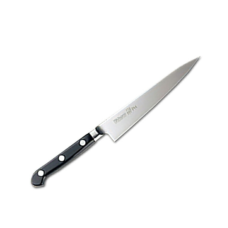 Misono ミソノ 440PH 16クローム鋼 ツバ付ペティナイフ130ｍｍ 033 ( misono 日本製 包丁 キッチン 切れ 調理 器具 木柄 ギフト プレゼント ラッピング 祝い 送料無料 贈り物 プレゼント 両刃 皮むき フルーツナイフ ステンレス 関 刃物 )