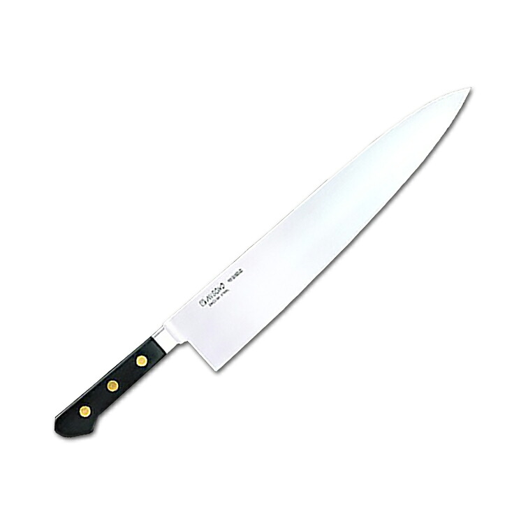 Misono ミソノ EU・カーボン鋼 ツバ付牛刀330ｍｍ 116 (misono 日本製 包丁 キッチン ナイフ 切れ 調理 器具 木柄 ギフト プレゼント ラッピング 祝い 新生活 送料無料 贈り物 プレゼント 両刃 万能 牛刀 ぎゅうとう ステンレス 関 刃物 )