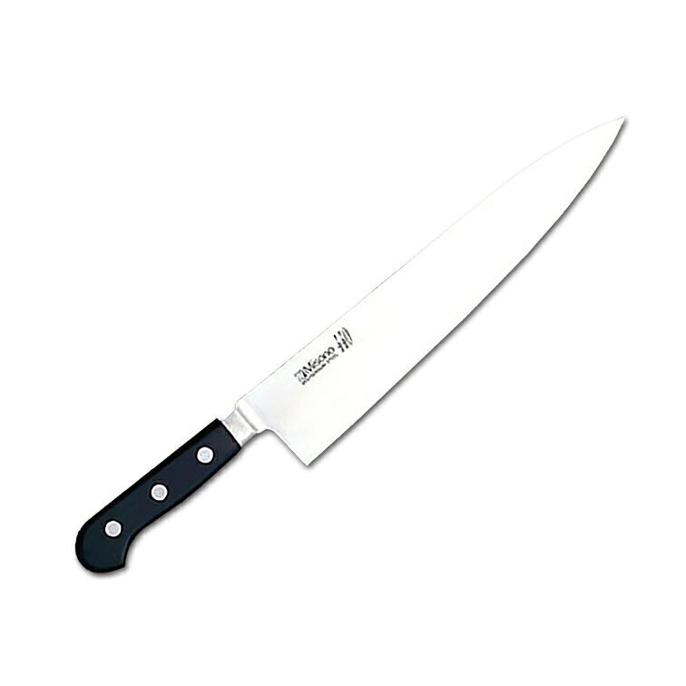 Misono ミソノ 440 16クローム鋼 ツバ付牛刀270ｍｍ 814 (misono 日本製 包丁 キッチン ナイフ 切れ 調理 器具 木柄 ギフト プレゼント ラッピング 祝い 新生活 送料無料 贈り物 プレゼント 両刃 万能 牛刀 ぎゅうとう ステンレス 関 刃物 )