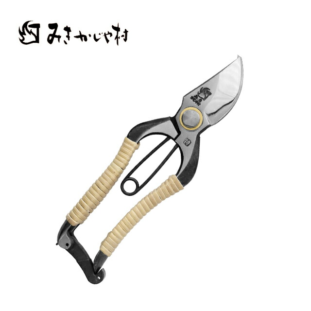 楽天市場】双刃型両刃芽切鋏 8インチ 金止 本革巻TS062 みきかじや村