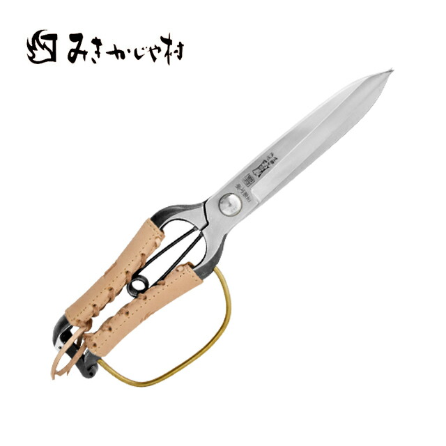楽天市場】双刃型両刃芽切鋏 8インチ 金止 本革巻TS062 みきかじや村