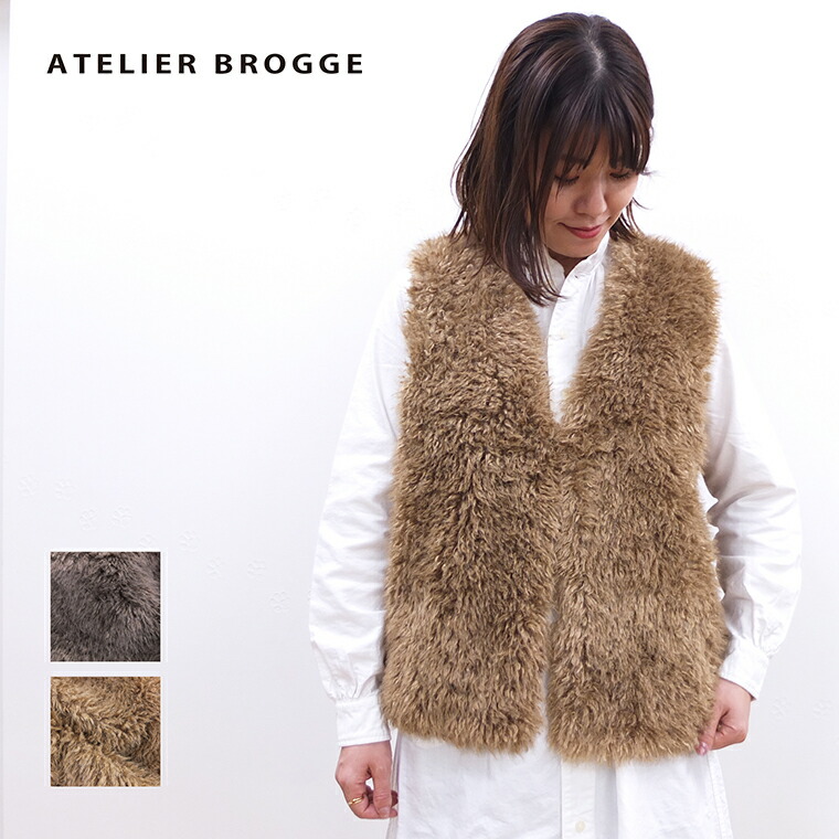 新品BETOUPE 【ECOPEL Furフーディーベスト】 グレージュ 25-10 ECOPEL Furフーディーベスト - BETOUPE