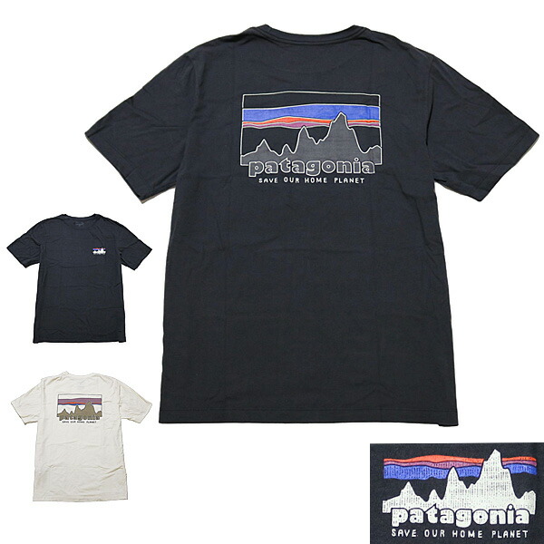 パタゴニア Ｔシャツ 半袖ティーシャツ \u003cBR\u003epatagonia M\u0027S \u002773 SKYLINE T-SHIRT \u003cBR\u003eメンズ \u002773 地上地平 ティーシャツ \u003cBR\u003eオーガニックコットン 半袖Ｔシャツ P6ロゴタイプ ■品番 37841