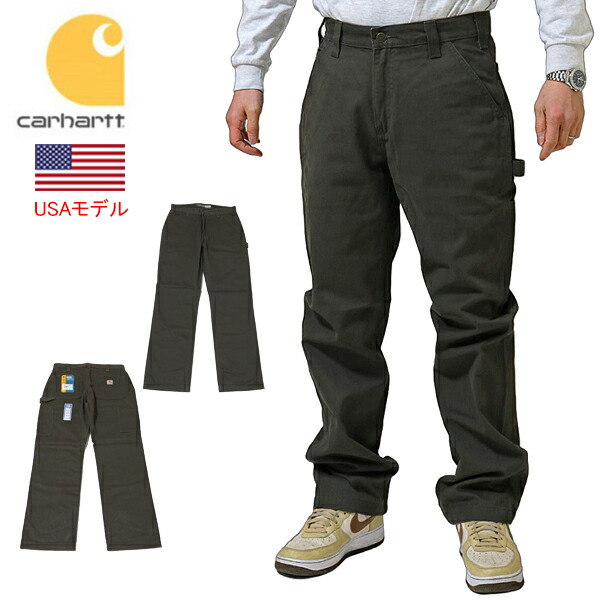 鉄道車両ハート型 ぺインターズボン下 ツイル出どころ B324 BN0324\u003cBR\u003eUS Carhartt RELAXED FIT TWILL UTILITY WORK PANT \u003cBR\u003e細工物ズボン下 細工物系 カーペンターパンツ
