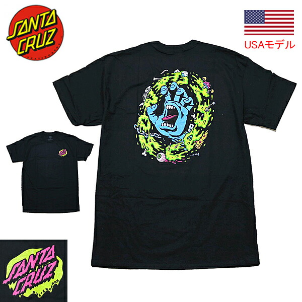 サンタクルーズ　Tシャツ スクリーミングハンド　 SANTA CRUZ 青い手 半袖Tシャツ SLIME SCREAM S/S HEAVYWEIGHT T-SHIRT　■品番 44156530
