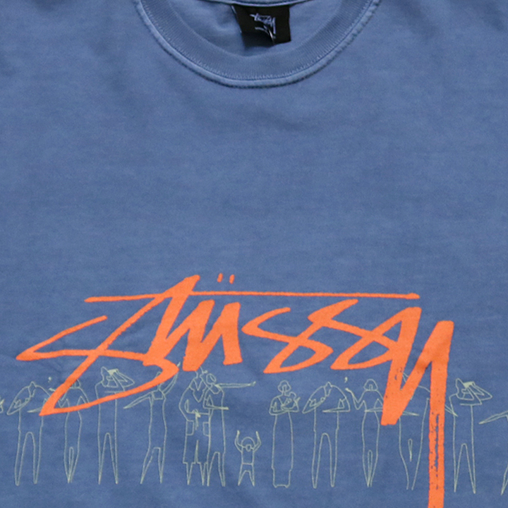 楽天市場 ステューシー ｔシャツ ストックロゴ Stussy People Stripe Pig Dyed S S Tee Tシャツ 半袖ｔシャツ ピグメント加工 ユーズド加工 定番 後染め加工 古着風加工 品番 B Flat