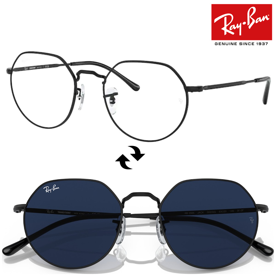 白木/黒塗り Ray-Ban 美品 ケース付 Ray-Ban レイバン RB3565 調光