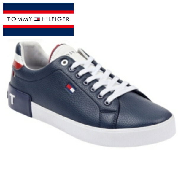 トミーヒルフィガー スニーカー REZZ DBLLL 置き目撥ねのける フェイクレザー シューズ 靴 心地よい Tommy Hilfiger