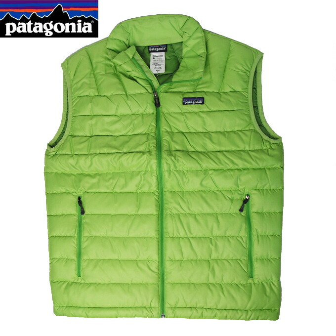 patagonia グリーンダウンベスト 中古・古着通販】Patagonia (パタゴニア) ダウンベスト グリーン