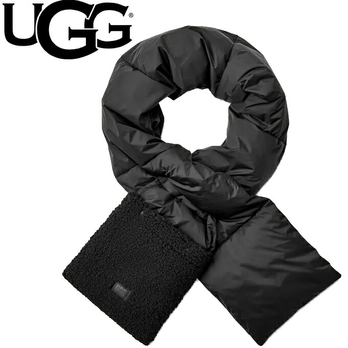 UGG 新品　黒　フリンジマフラー 楽天市場】UGG アグ マフラー FUR PULL THROUGH SCARF ファー プル