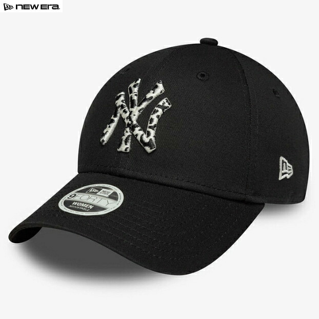 ニューエラ キャップ 60771746 BLACK レディース MLBリーグ アニマルインフィル 9FORTY ニューヨーク・ヤンキース 帽子 NEW ERA