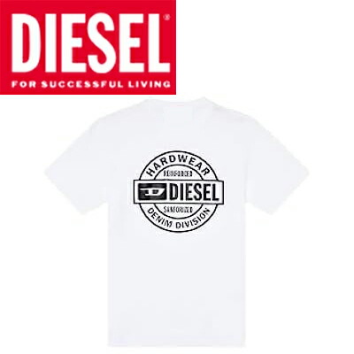 ディーゼル ティーシャツ A19701 RHQBH 100 BRIGHT WHITE メンズ ロゴタイプT 半袖 DIESEL