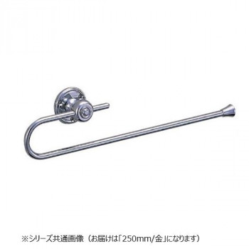 【暮らしラクラク応援セール】シロクマ メロディータオル掛 250mm 金 BT-34【取り寄せ・返品不可商品】