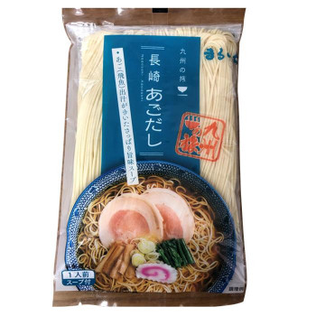 【暮らしラクラク応援セール】まるいち 長崎あごだしラーメン スープ付 1人前×40入 Z4246【軽減税率対象商品】【取り寄せ・返品不可商品】|美-健康ゴルフ