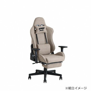 【生活様式ラクラク勇気付ける大売り出し】東馬(TOHMA) SeAGA-04 ゲーミングチェア BE ベージュ 54684020【取り寄せ・返品不可商いもの】
