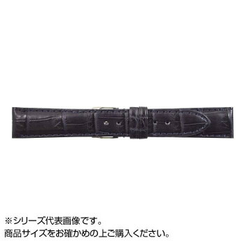 【暮らしラクラク応援セール】MIMOSA(ミモザ) 時計バンド クロコマット 18mm ネイビー (美錠:銀) WRM-N18【取り寄せ・返品不可商品】