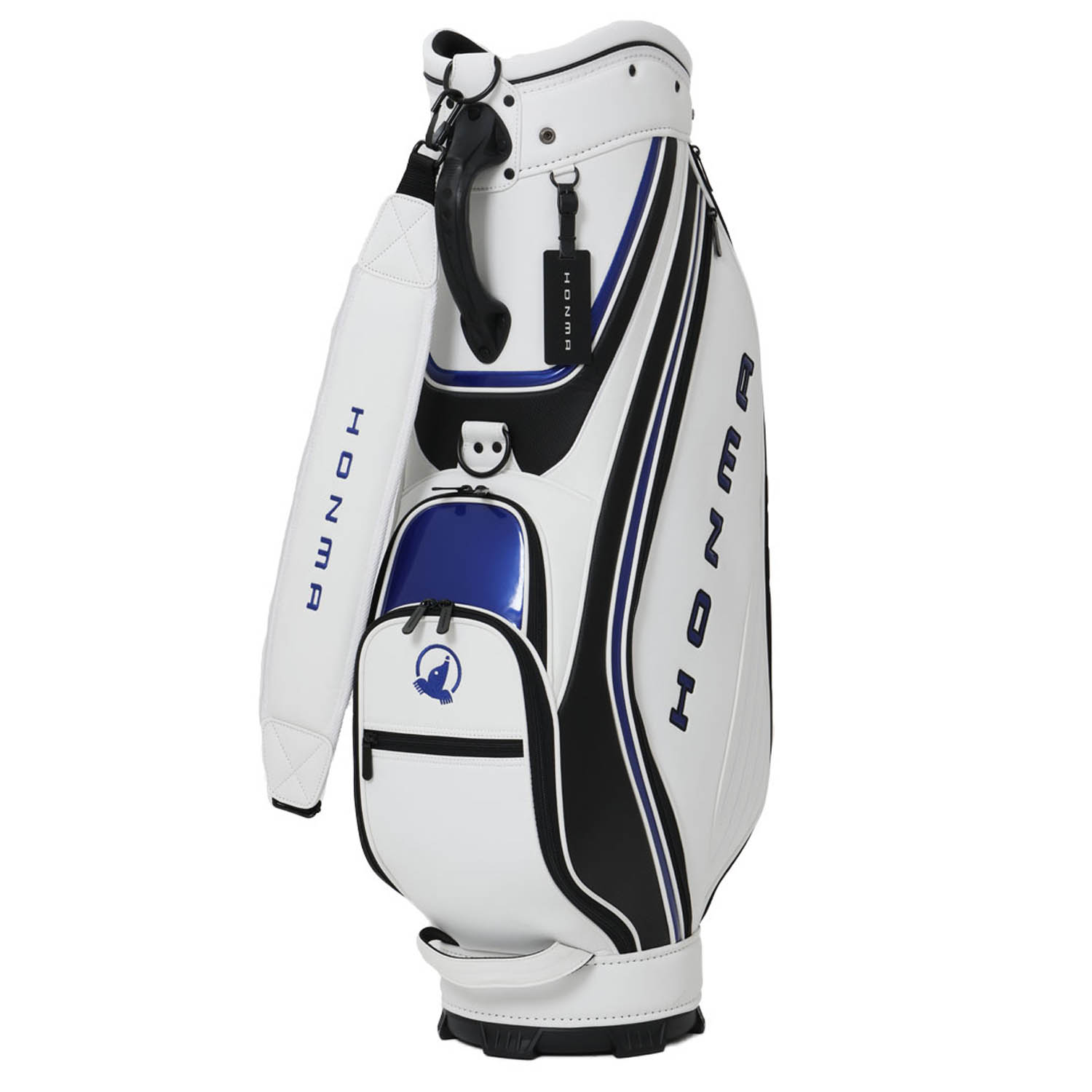 【取寄】(HONMA)ホンマゴルフ HMG-SK93877123-0102 SPORTS CADDIE BAG (0102)WHT/BLK メンズ・ユニセックス|美-健康ゴルフ