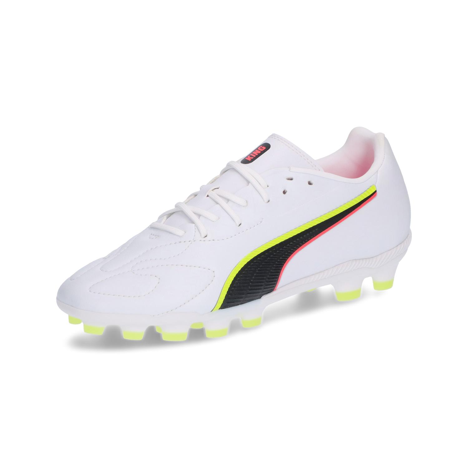 【取寄】 (PUMA)プーマ PMJ-108489-01 キング 20 マッチ HG/AG+Mid Jr (01)PUMA White-Glowing Red-Yellow Alert ジュニア【カジュアル・シューズ】