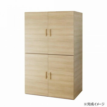 【暮らしラクラク応援セール】日本製組立家具 CO-TS 布団収納タンス ナチュラル(2梱包)【取り寄せ・返品不可商品】