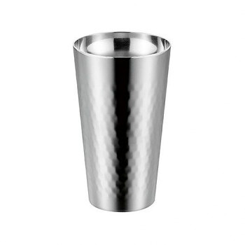 【生活様式ラクラク勇気付ける大売り出し】燕熟の技 チタン二重タンプラー240ml(銀鏡完成) EJA-1501【取り寄せ・返品不可商いもの】